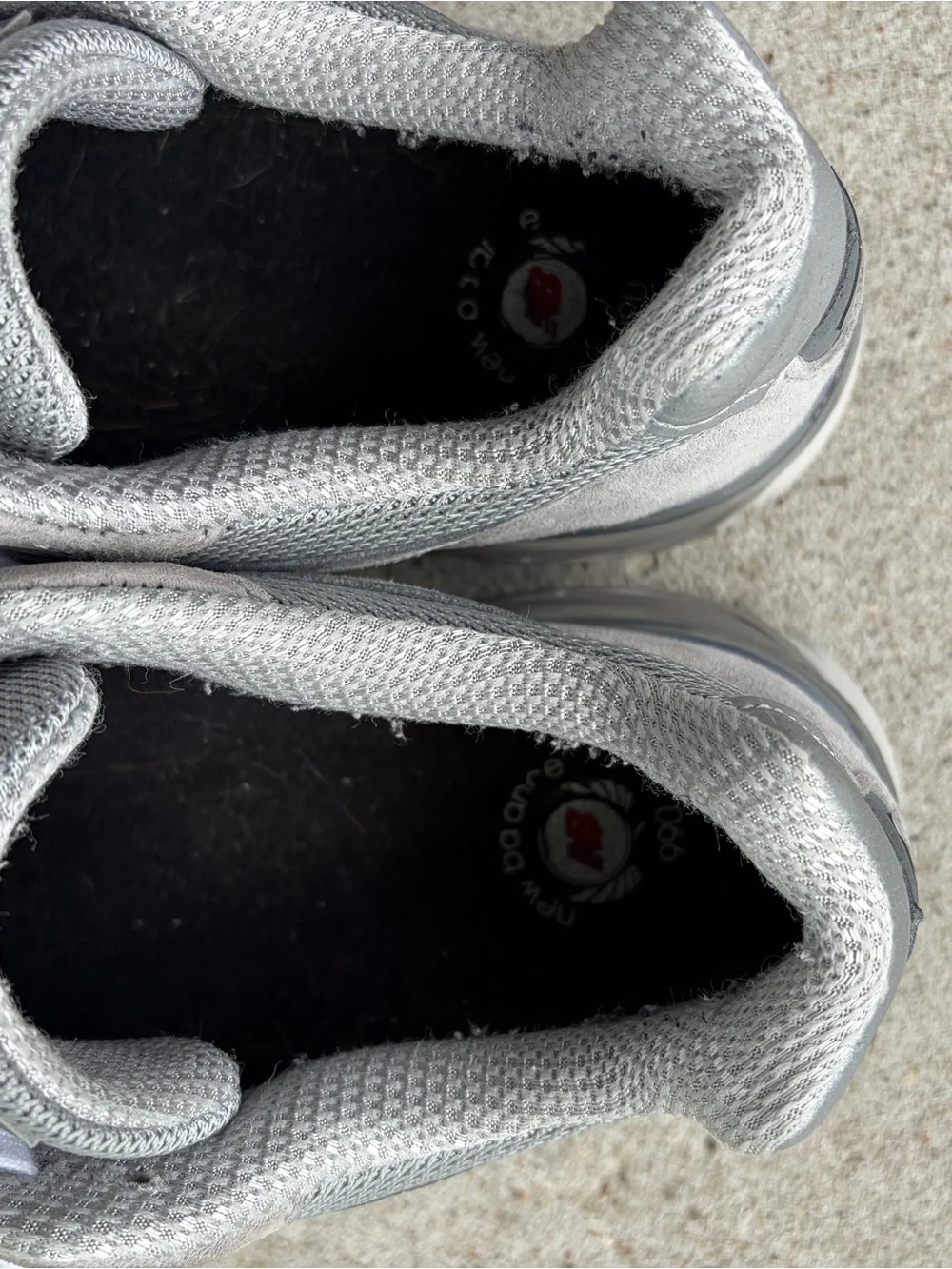 New Balance Gray and White Men's Athletic Shoes - 990v4 Style